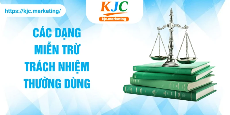 Các dạng miễn trừ trách nhiệm thường dùng